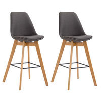 BARHOCKER Set Metz 112x48x56 cm dunkelgrau - Dunkelgrau, Textil (48/112/56cm) - furnicato