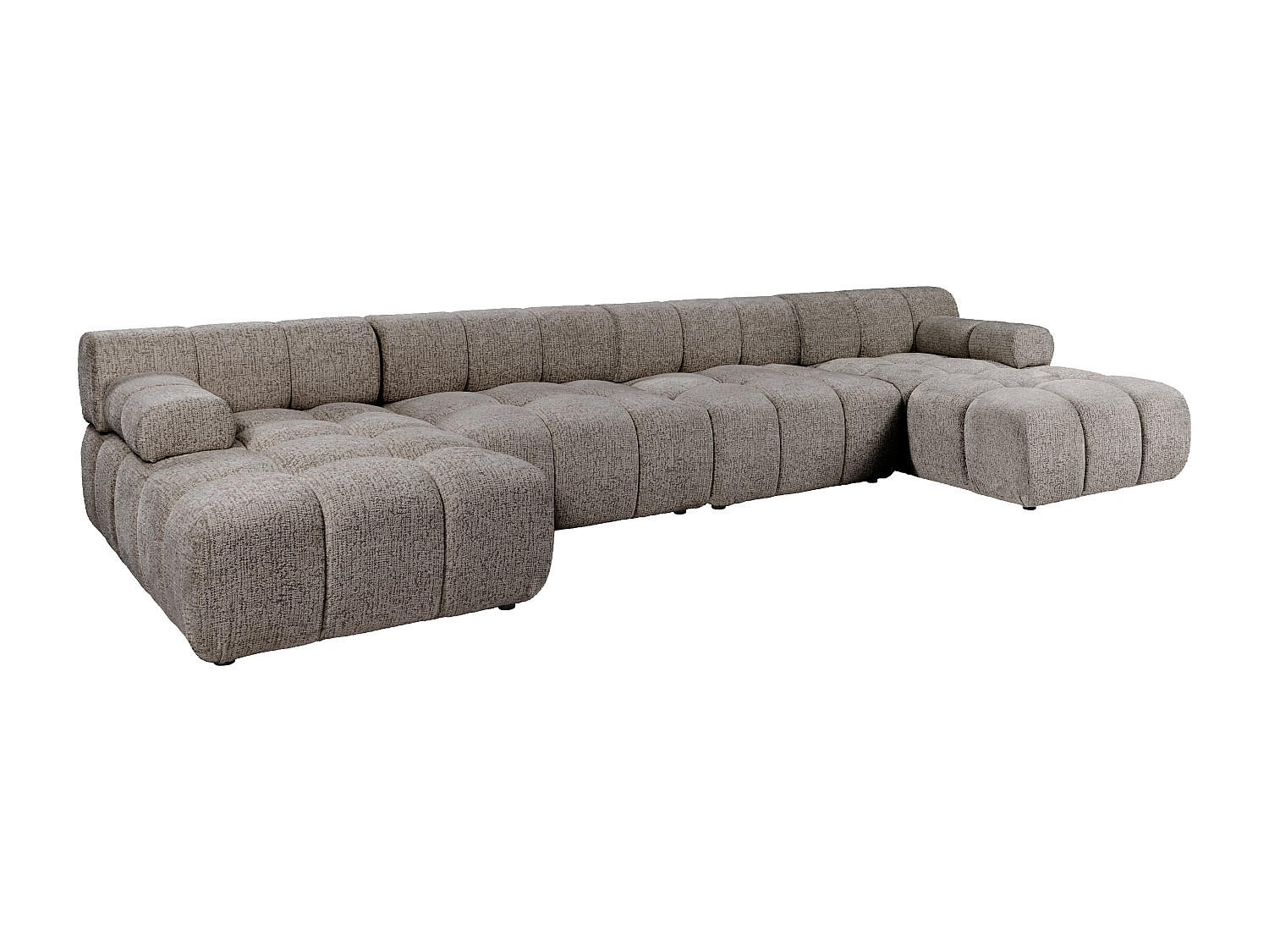 Vente-Unique Modulierbares Taupe 376x70x156 cm