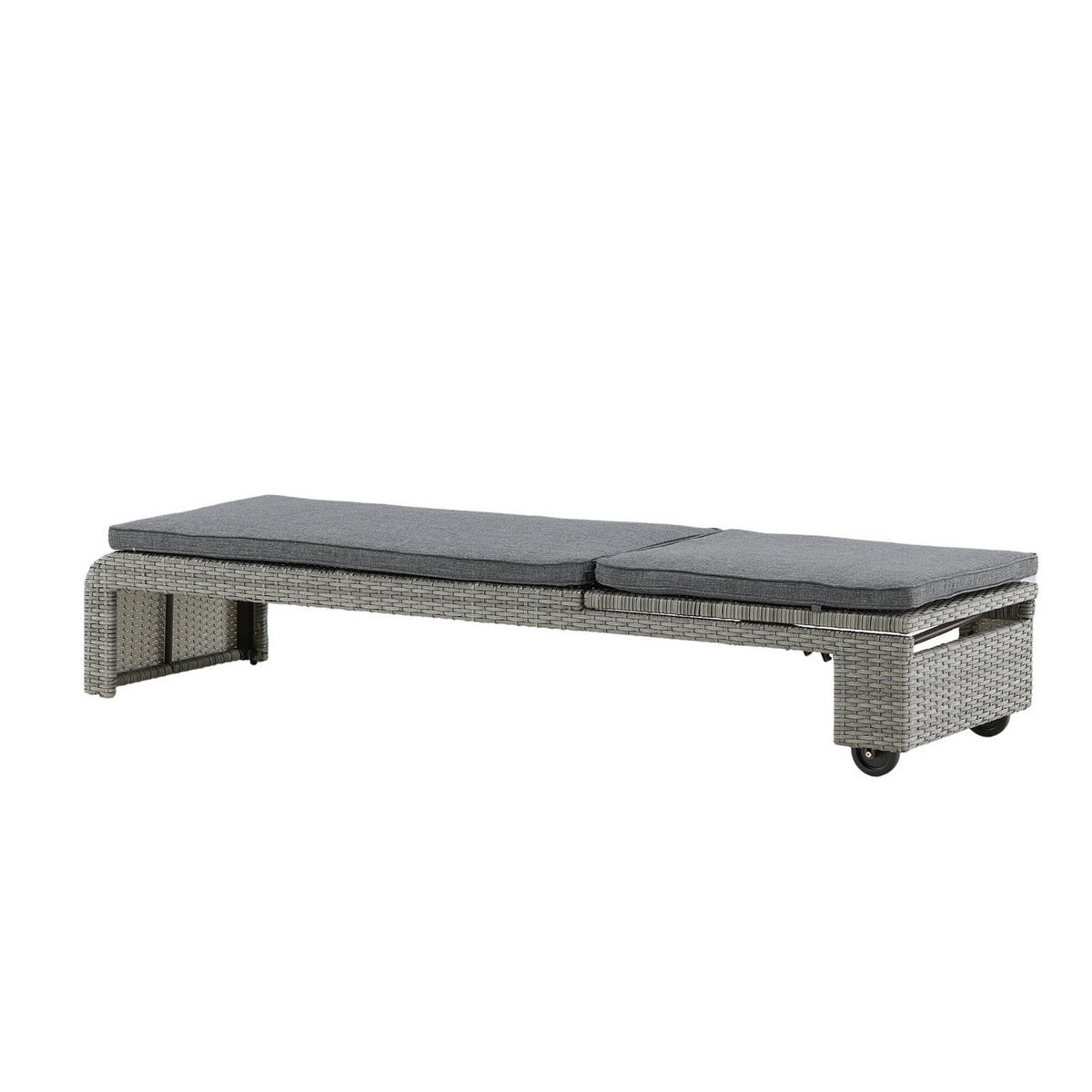 GARTENLIEGE - Grau, Kunststoff (196/32/60cm) - home24