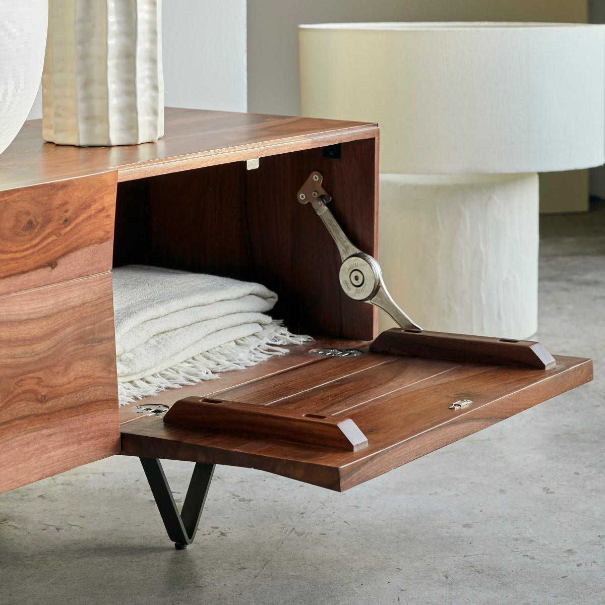 TV-SCHRANK Metric Braun aus Palisander - Braun, Holz (175/43/40cm) - Tikamoon