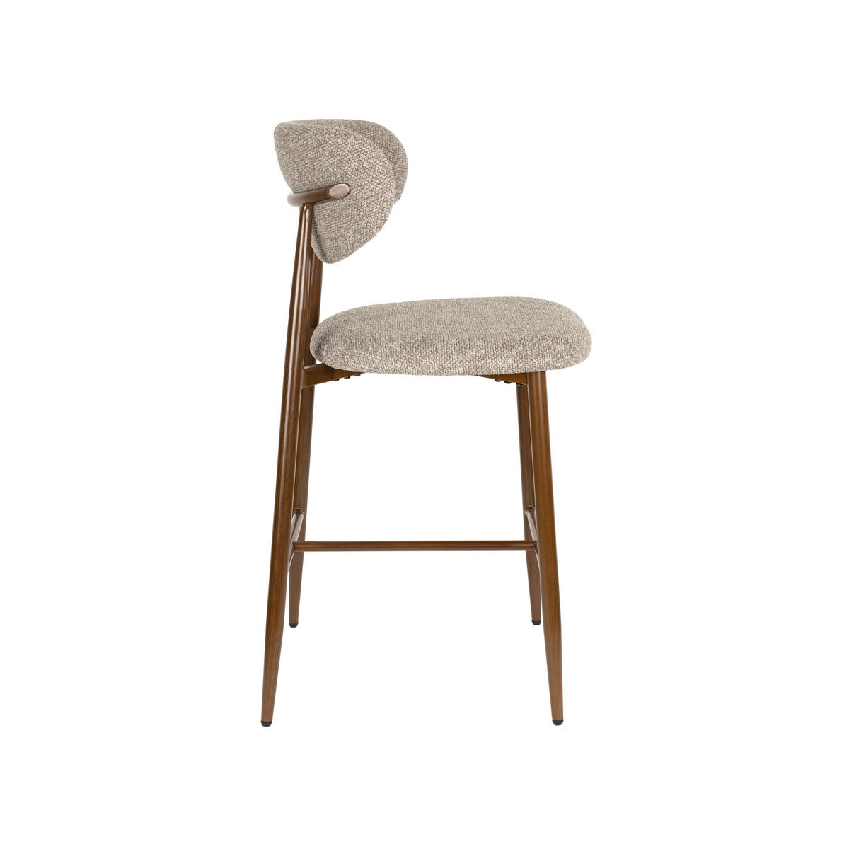 BARHOCKER Noor Rückenlehne 66 cm Taupe - 2 er Set - Taupe, Kunststoff (52/98/55cm) - Housecraft Living