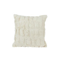 DEKOKISSEN Sarmi Weiß 45/45 cm - Weiß, Textil (45/45cm) - Light & Living