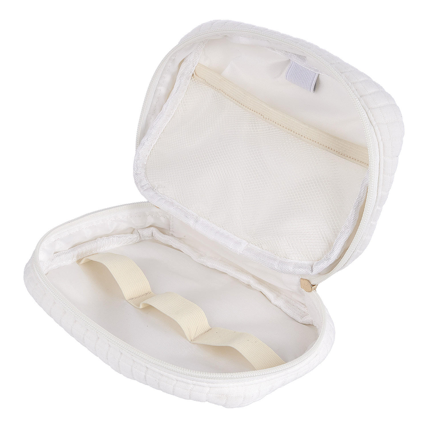 KOSMETIKTASCHE (4er Set) Pack It - Weiß, Kunststoff (7/15/21cm) - Butlers