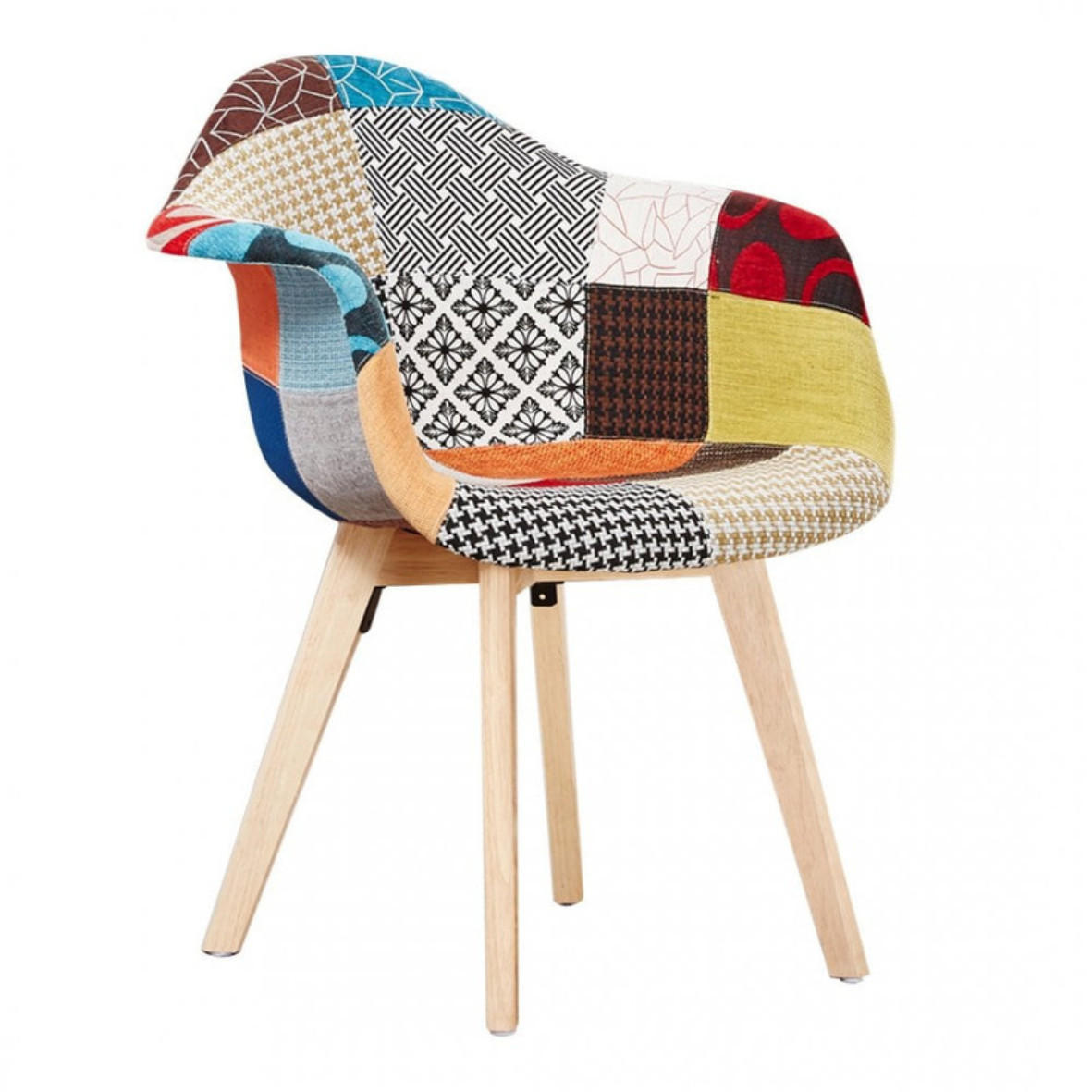 ESSZIMMERSTUHL Stoff 2-teilig Mehrfarbig - Multicolor, Holz (63/83/50cm) - Life Interiors
