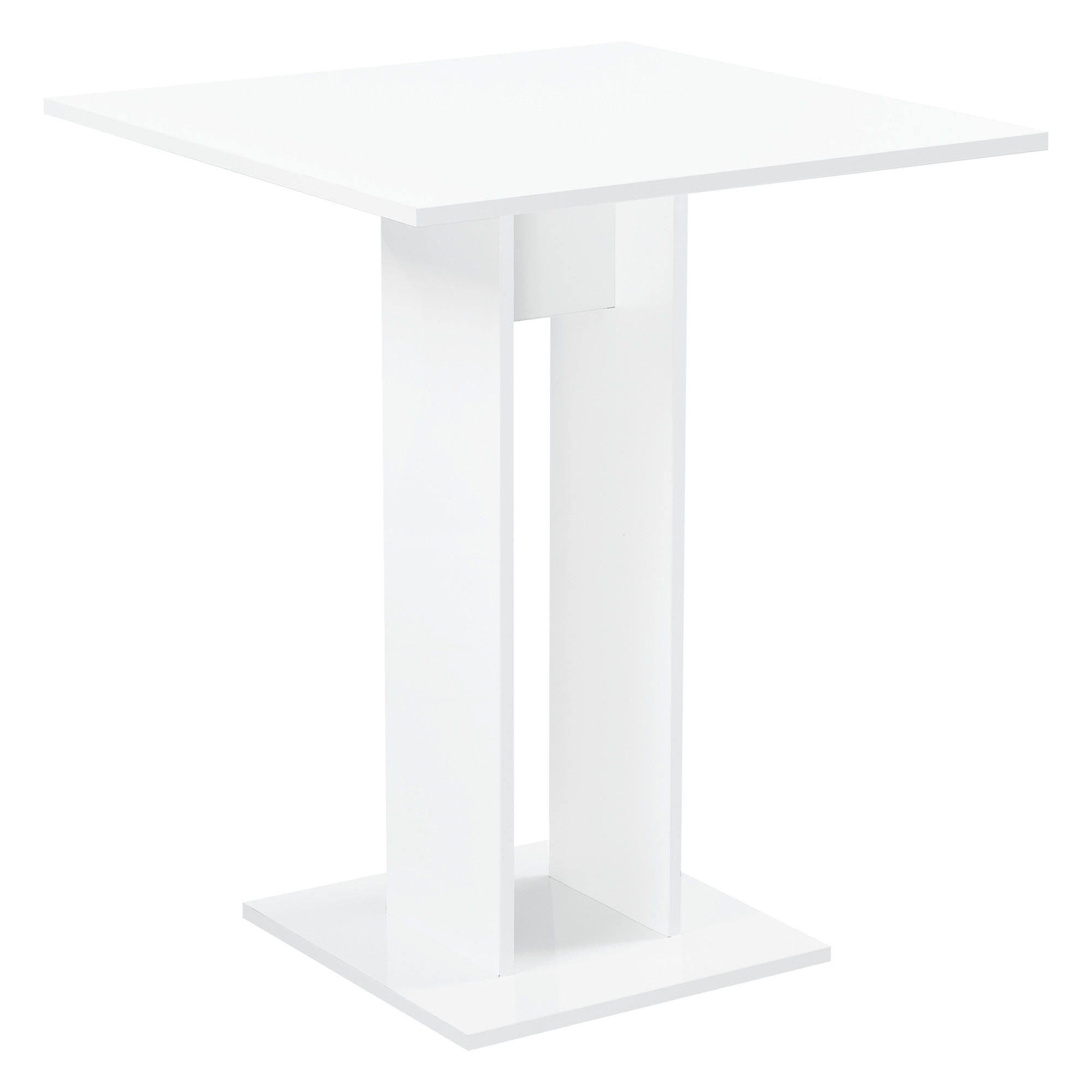 KÜCHENTISCH Lindesnes - Weiß Hochglanz, Holzwerkstoff (65/65/78cm) - [en.casa]