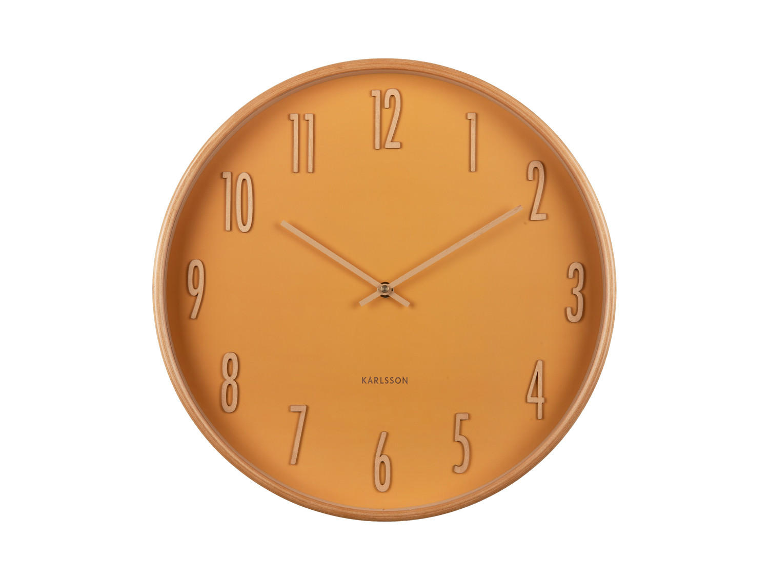 WANDUHR Gracil Gelb 40/5/40 cm - Gelb, Holzwerkstoff (5/40/40cm) - Karlsson