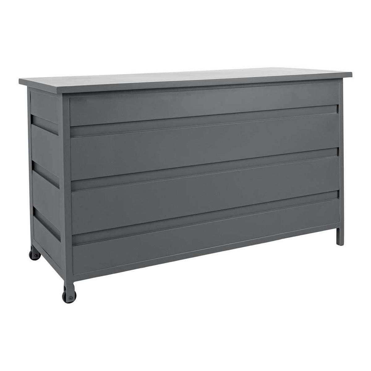 KISSENBOX grau - Grau, Holzwerkstoff (130/75/60cm) - ebuy24