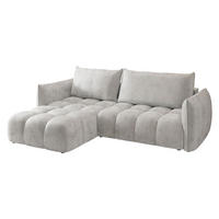 ECKSOFA Marsala, Seite: Links - Schwarz/Grau, Holz/Kunststoff (245/167cm) - MIRJAN24