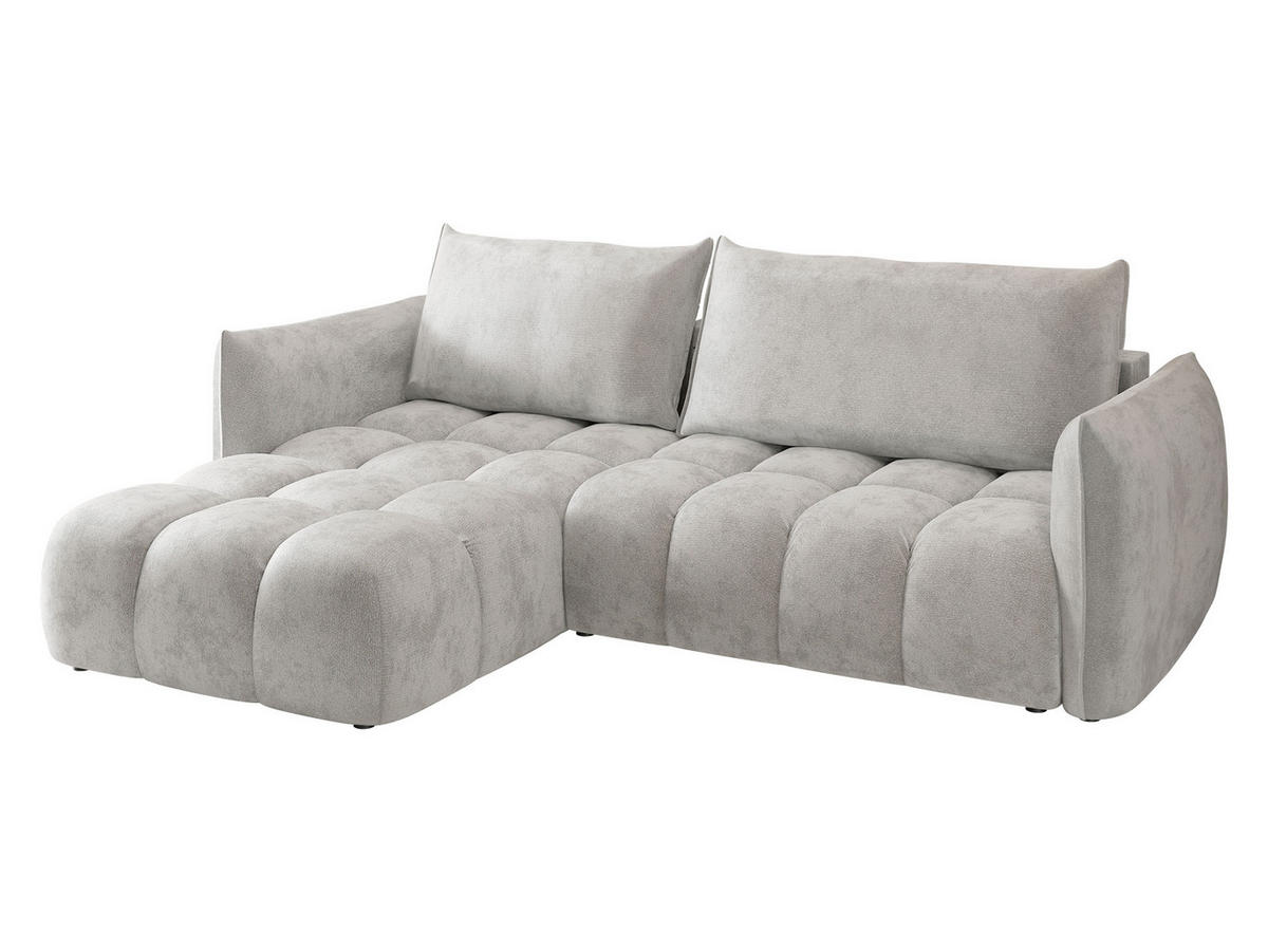ECKSOFA Marsala, Seite: Links - Schwarz/Grau, Holz/Kunststoff (245/167cm) - MIRJAN24