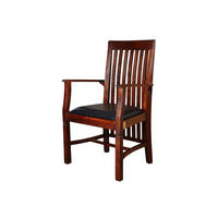 SESSEL Bangalore Polster schwarz OXFORD #1 - Dunkelbraun, Holz (50/108/45cm) - Massivmoebel24