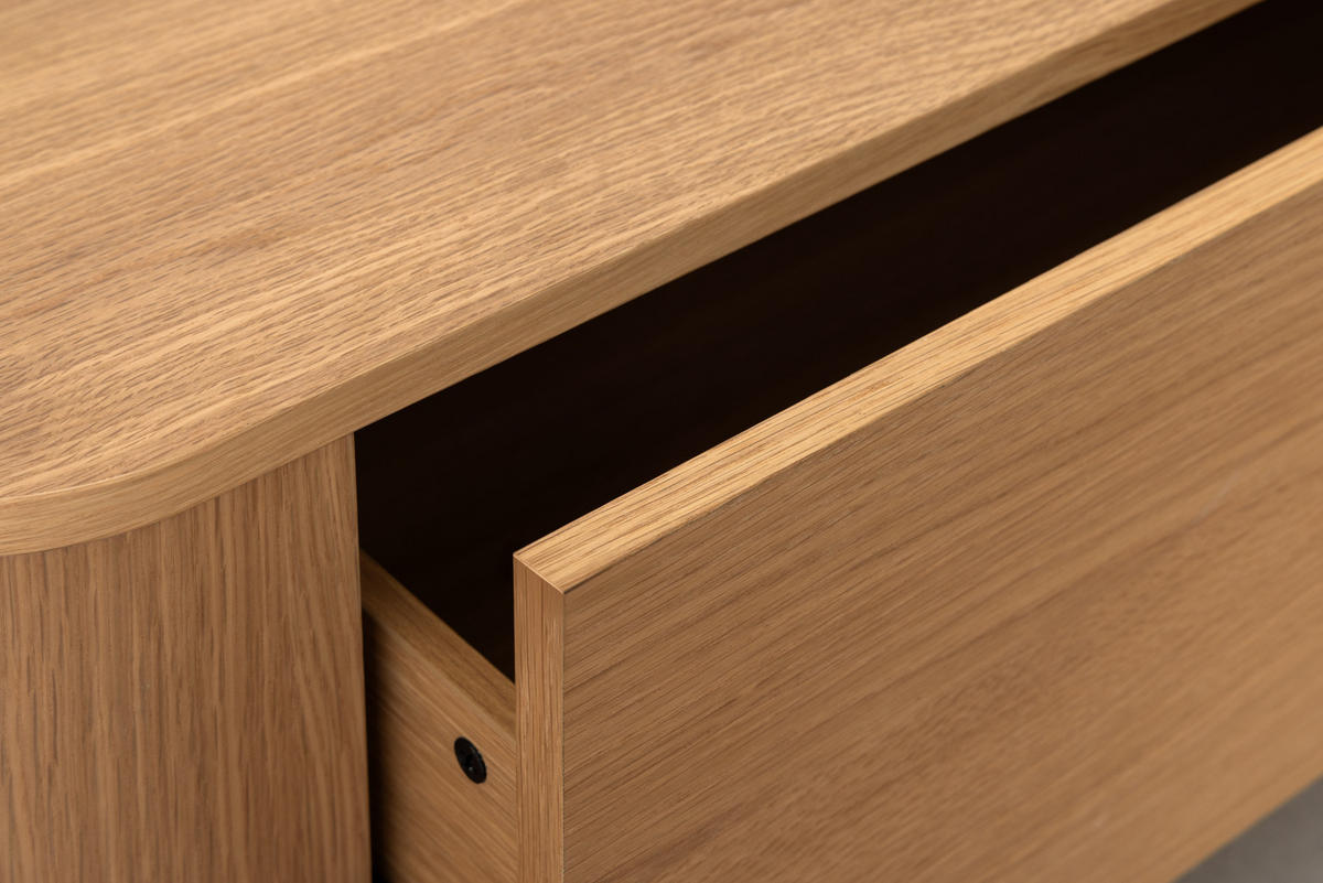 COUCHTISCH VALHALLA WOOD Furnier Natur 100 cm - Braun/Naturfarben, Eichenholz/Holz (60/100/38cm) - riess-ambiente