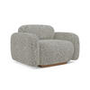 SESSEL Strukturstoff Stoff Beige - Beige/Graubraun, Holz/Textil (110/73/95cm) - Makamii