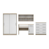 JUGENDZIMMER-SET TILL 04 PLUS 4-teilig in Eiche Sonoma / Weiß matt - Eichefarben/Weiß, Holzwerkstoff (410/200/61cm) - Deine Möbel 24