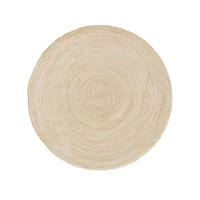 JUTETEPPICH Jutta Ivory ø 115 cm rund - Creme, Textil (115/115cm) - benuta Pure
