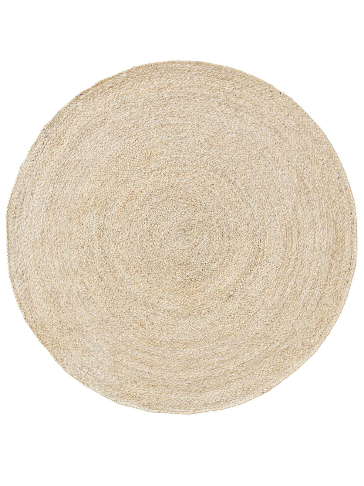 JUTETEPPICH Jutta Ivory ø 115 cm rund - Creme, Textil (115/115cm) - benuta Pure