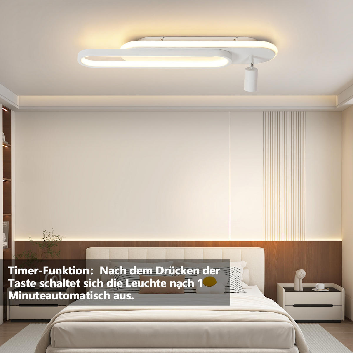 LED-DECKENLEUCHTE Sarnel 13/13/15.5 cm - Weiß, Metall (13/13/15.5cm) - ZMH