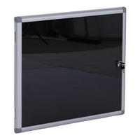 SCHAUKASTEN Schwarz - Schwarz, Metall (68/65/7cm) - MCW