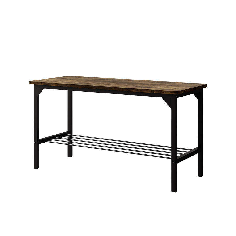 SITZBANK Fyrk Schwarz/Eiche rustikal 85 x 36 cm - Wildeiche/Schwarz, Holzwerkstoff (85/46/36cm) - Vicco