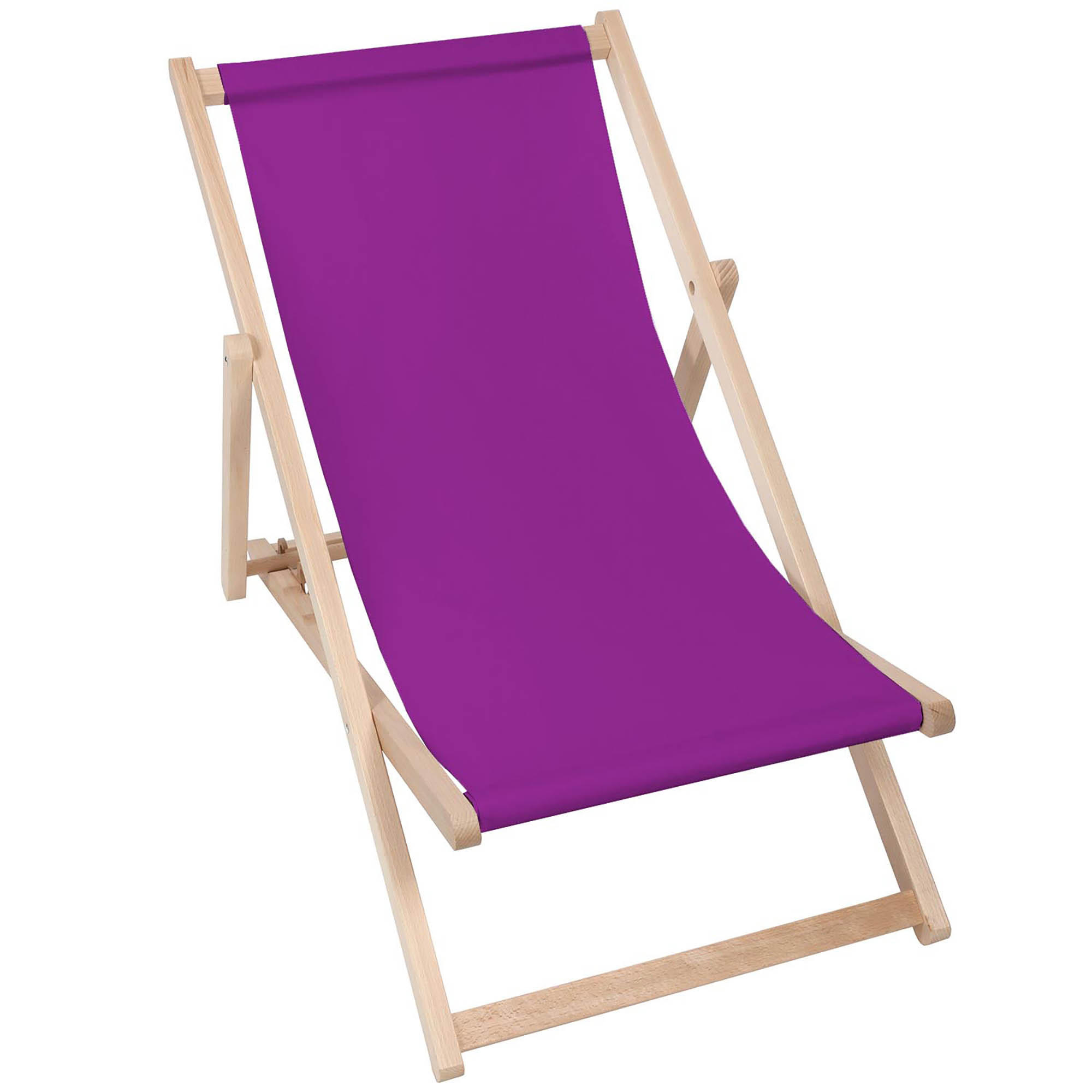 HOLZLIEGESTUHL klappbar Buchenholz Purple M - Violett, Holz (54/85/92cm) - Dreamroots