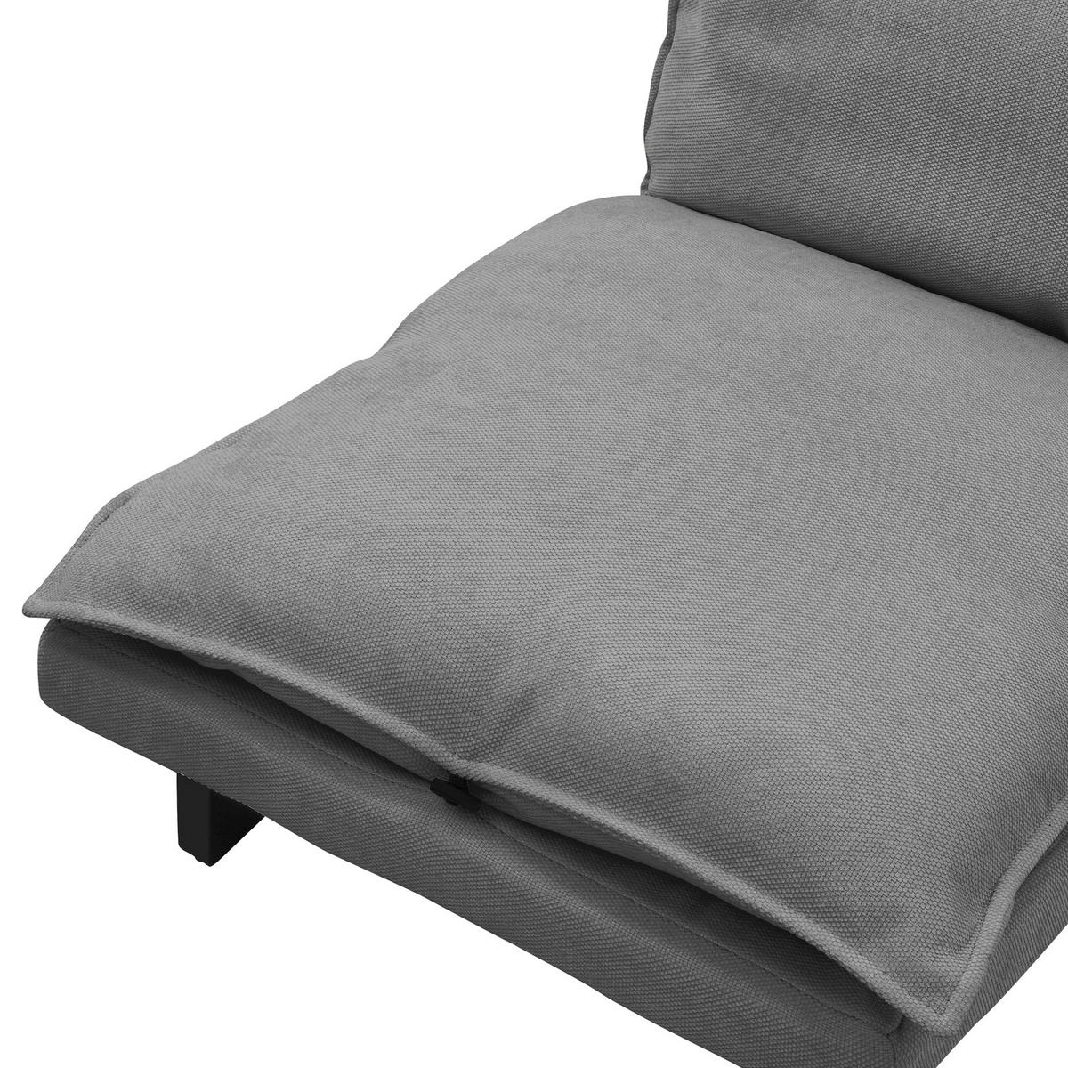 BODENSTUHL Grau - Schwarz/Grau, Textil/Metall (59/73.5/96cm) - ML-DESIGN