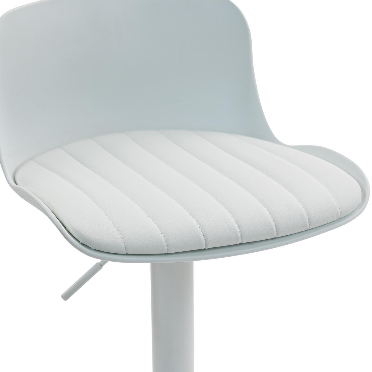 BARHOCKER DE-36838 2er-Set höhenverstellbar Weiß - Weiß, Metall (44/80/43cm) - ComfortXL