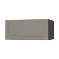 KLAPPHÄNGESCHRANK Kvantum W6B/80 Beige Matt / Lava Matt 80 / 59 / 36cm - Dunkelgrau/Beige, Holz/Holzwerkstoff (80/36/59cm) - Feldmann-Wohnen