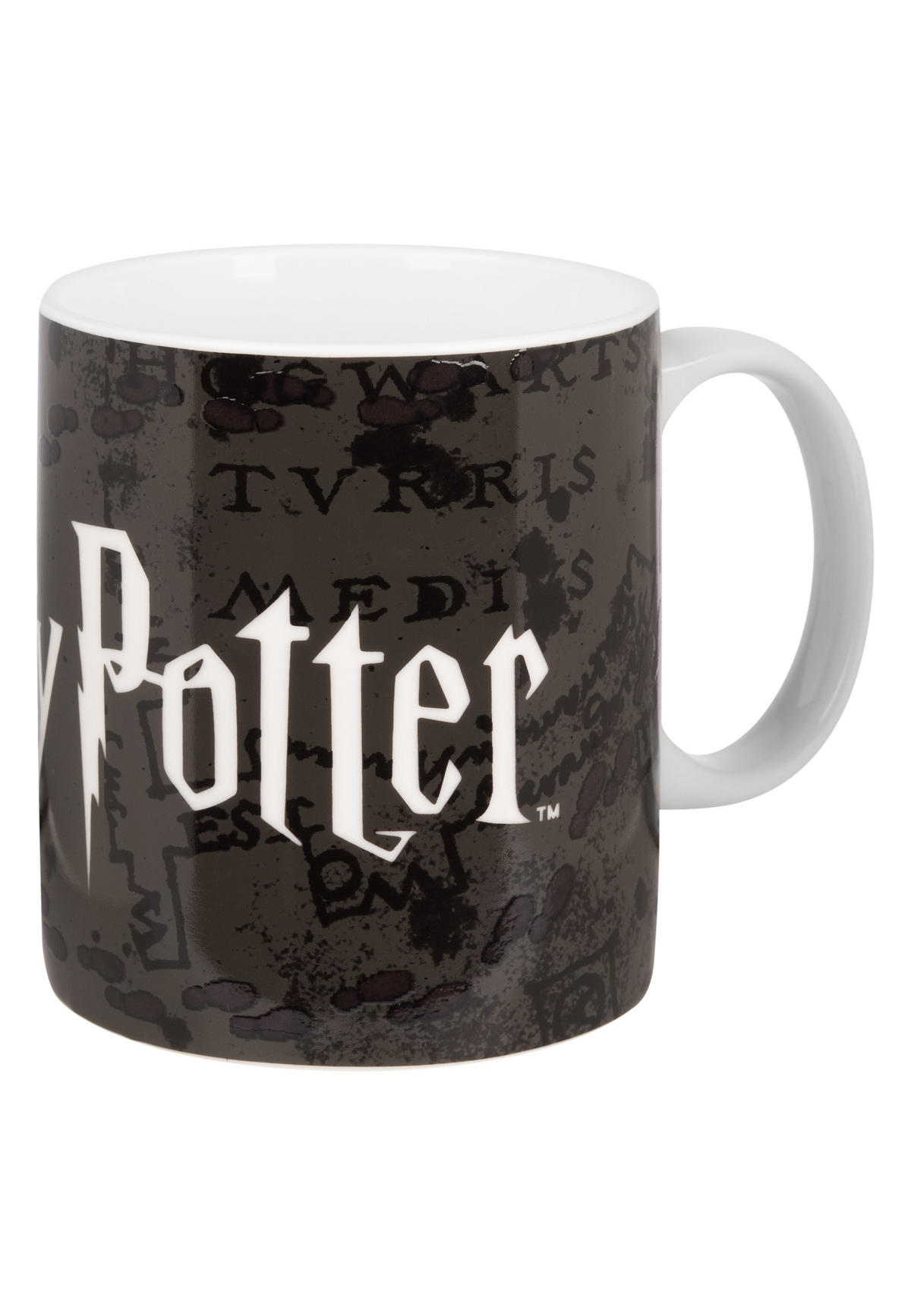 KAFFEEBECHER Harry Potter Zaubertasse Farbwechsel Marauders Map Schwarz 320 ml - Schwarz, Keramik (0.32L) - United Labels