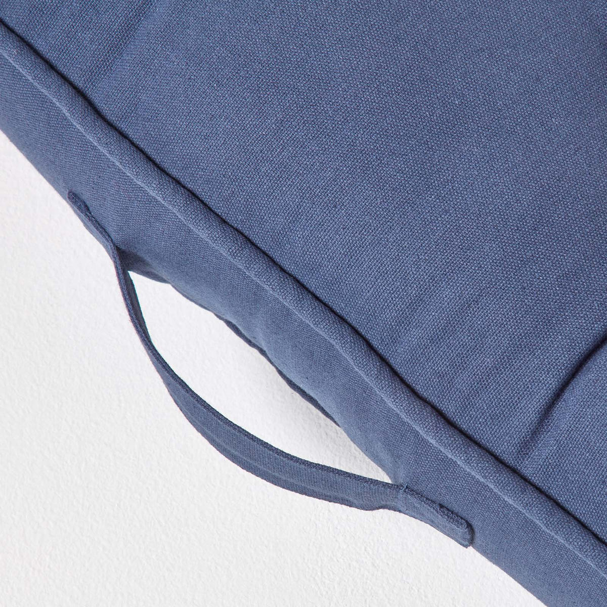 SITZAUFLAGE für Zweisitzer-Sofa 100 x 48 cm – dickes Sitzkissen dunkelblau - Dunkelblau, Textil (48/100/10cm) - Homescapes
