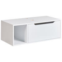 DULAP SUB LAVOAR montat pe perete 80 cm alb Cascavel - alb, compozit lemnos (80/28/40cm) - Beliani