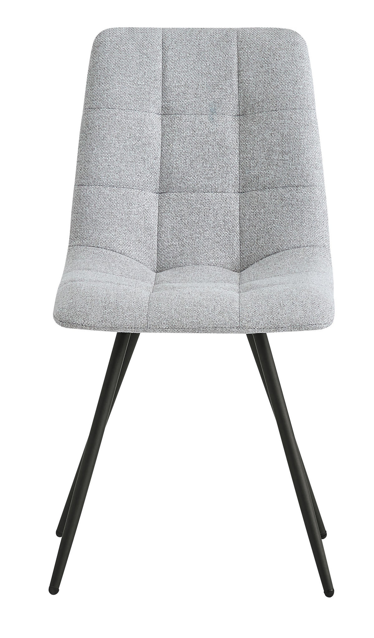 STUHL 2er-Set Stoff Grau - Grau, Textil (45/85/55cm) - Nordlys