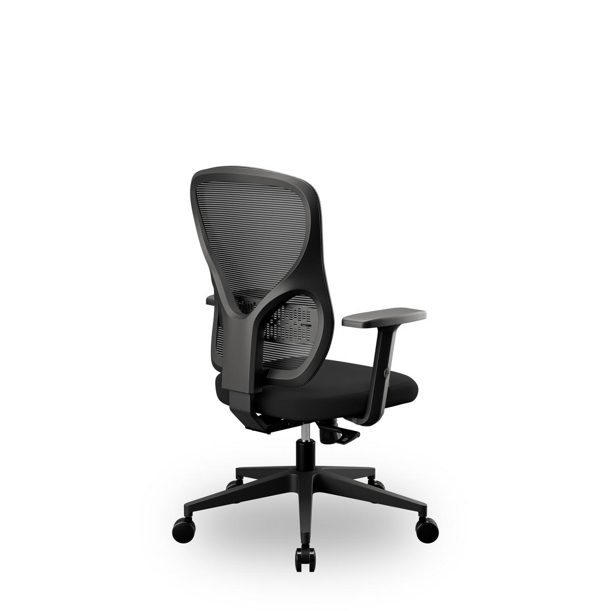 BÜROSTUHL ORBIT - Schwarz, Textil (52/109.5/47.5cm) - Jan Nowak
