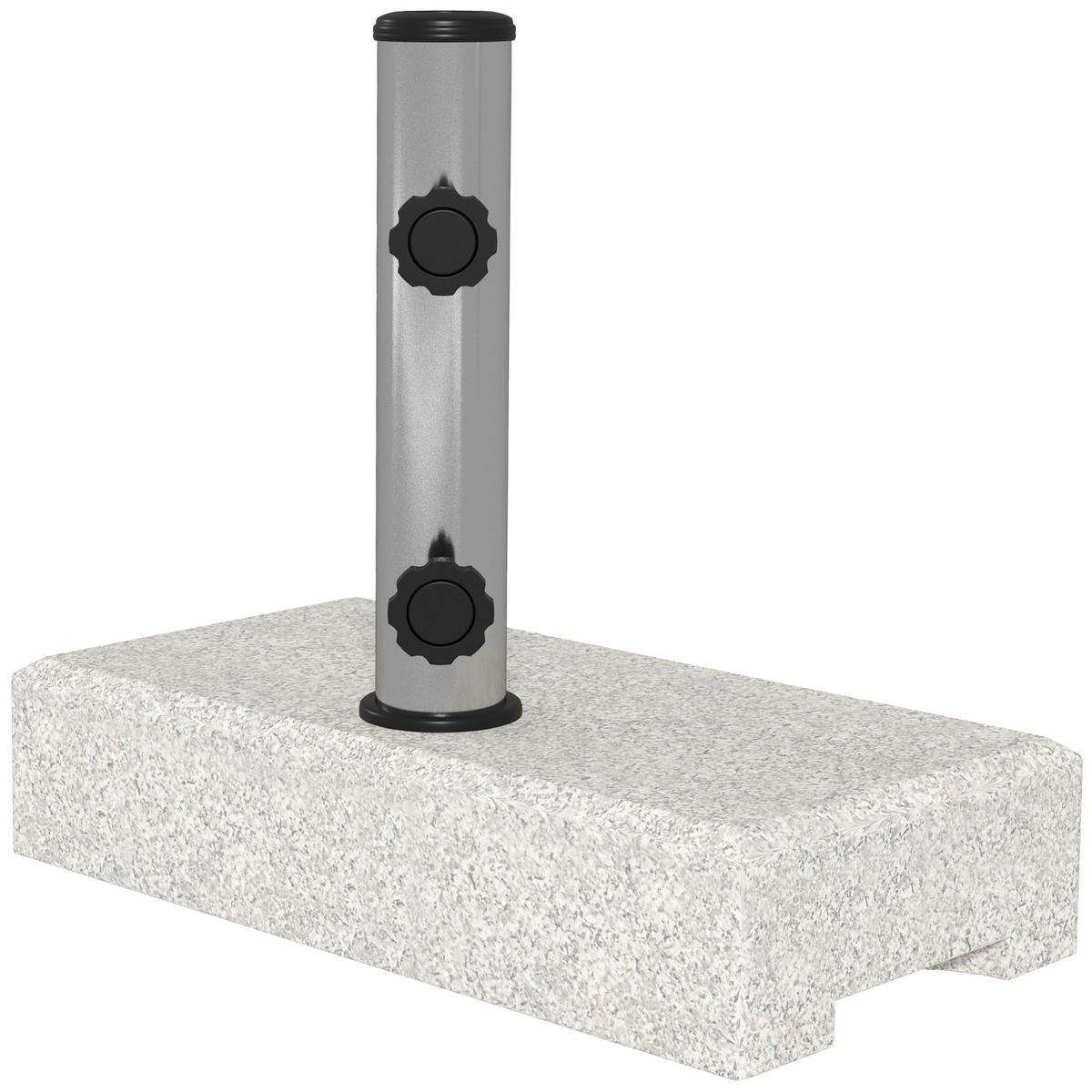SONNENSCHIRMSTÄNDER Grau 25 kg 45/22,5/40 cm - Grau, Stein (45/22.5cm) - PANGIVO