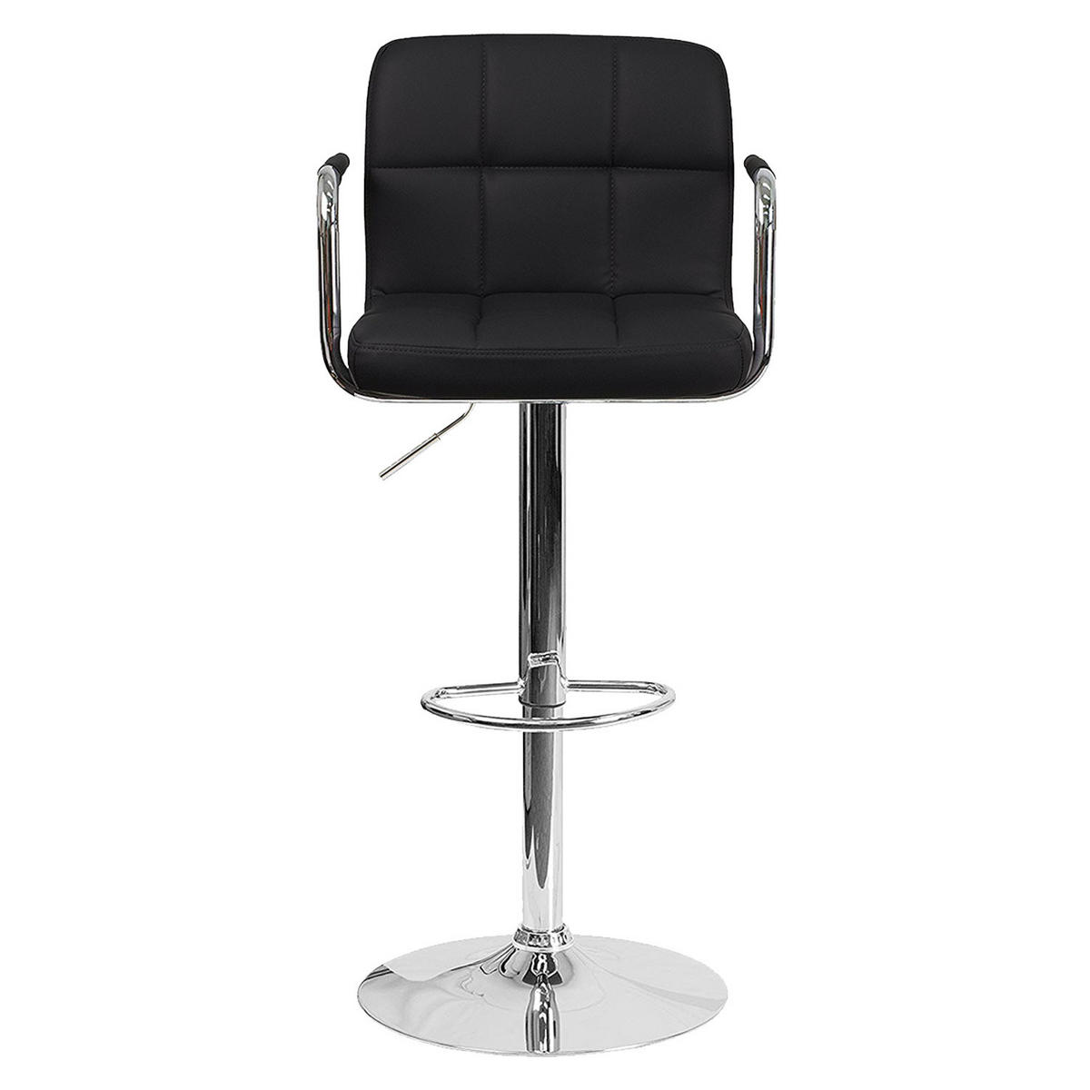 BARHOCKER Mike Schwarz 2er-Set - Schwarz, Kunststoff (52.5/106/46.5cm) - Happy Garden