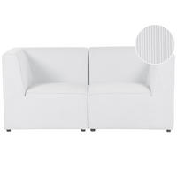 2-SITZER-SOFA Cord cremeweiß Lemvig - Weiß, Textil (166/78/83cm) - Beliani
