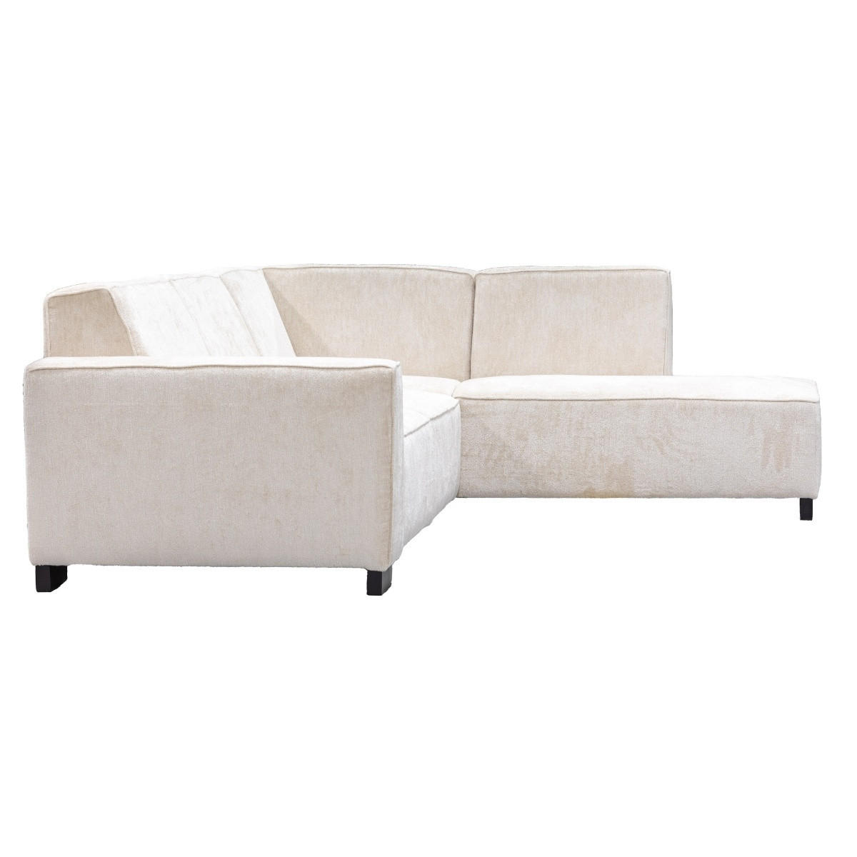 3,5-SITZER-ECKSOFA mit Ecke auf der rechten Seite aus Stoff, beige - Beige, Textil (274/205cm) - Giga Meubel