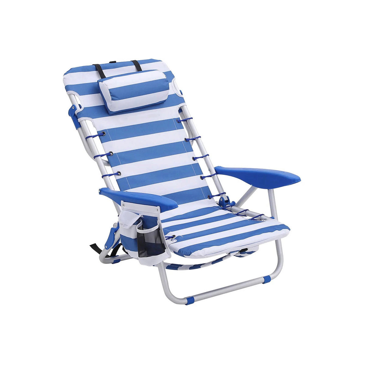 CAMPINGSTUHL KLAPPSTUHL - Blau, Textil (68/75/63cm) - Hansiro