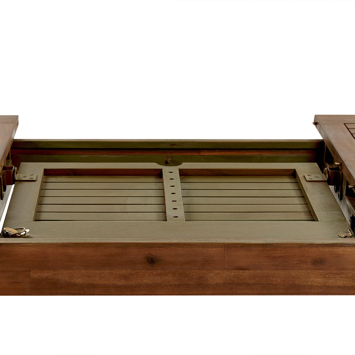 GARTENTISCH Akazienholz dunkelbraun 160-220/90 cm ausziehbar Amantea - Dunkelbraun, Holz (160/90/74cm) - Beliani