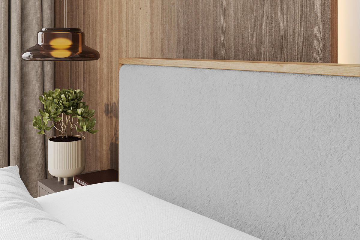 BOXBETT LOLLI9 -Z 200x200 - H4 Hellgrau - Hellgrau, Holzwerkstoff (200/200cm) - ALTDECOR