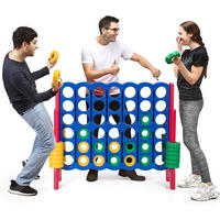 SPIELBRETTSÄTZE Vier-Gewinnt Multicolor - Multicolor, Kunststoff (42/120cm) - COSTWAY