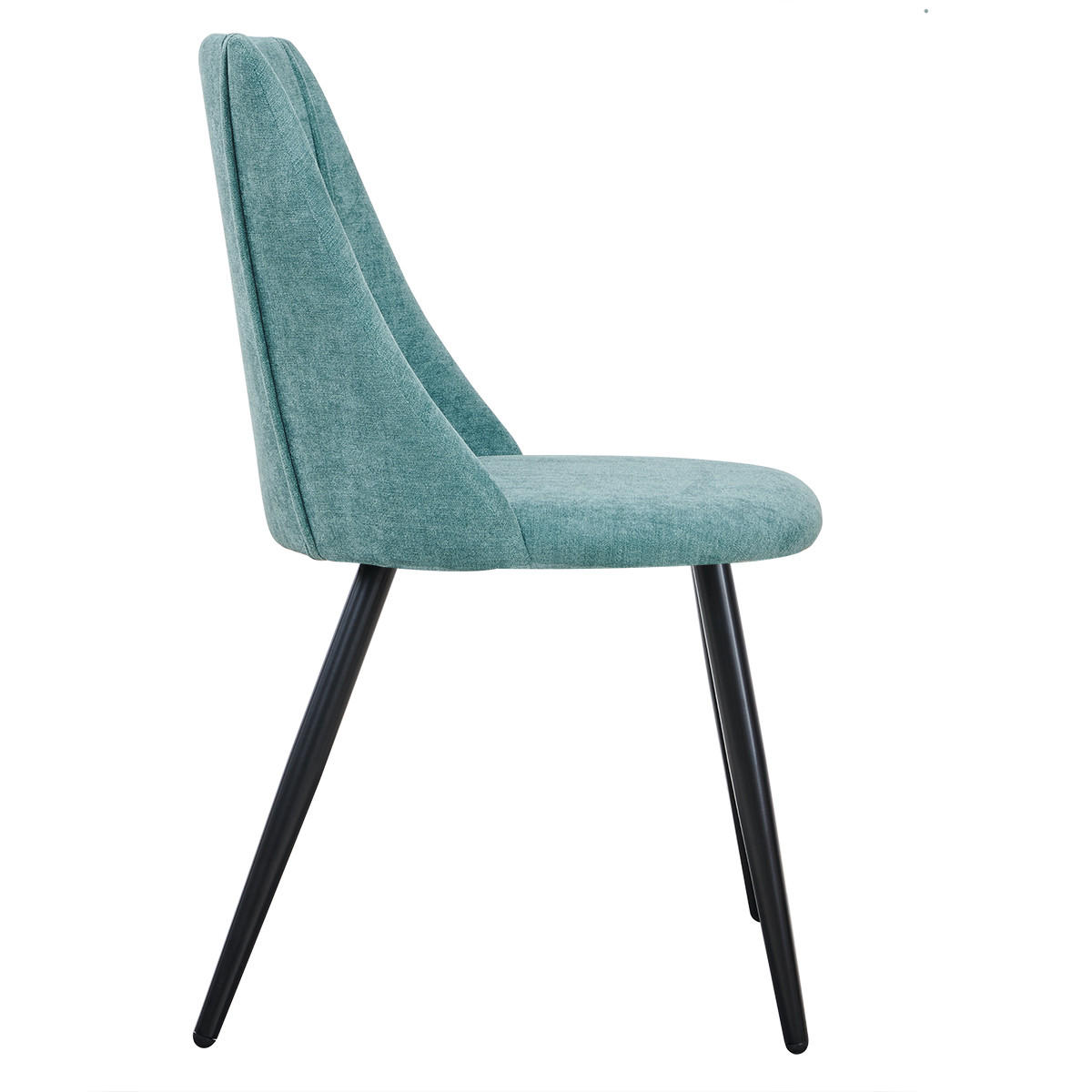 STUHL-SET 2 Stück in Stoff Grün - Schwarz/Grün, Holzwerkstoff/Textil (56/83/55cm) - Urban Meuble