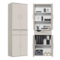 MEHRZWECKSCHRANK Der Praktische - Beige, Holzwerkstoff (60/180/34cm) - Mokebo