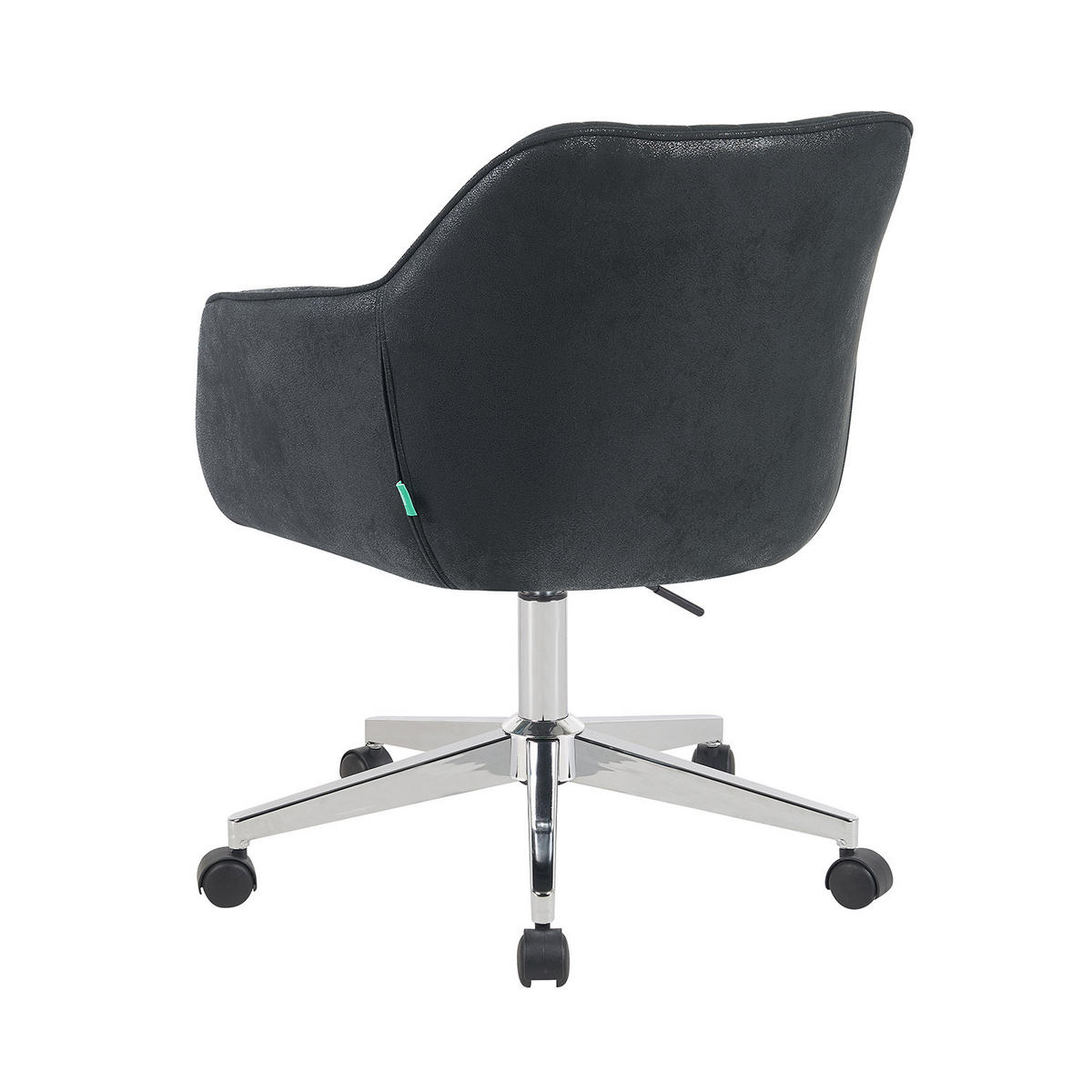 BÜROSTUHL Mika-Noel - Chromfarben/Schwarz, Textil/Metall (60/79/61cm) - DUBI Möbel