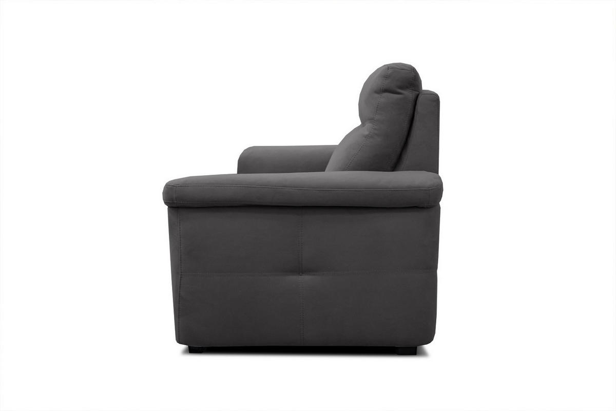 SOFA JONES 2-Sitzer, anthrazit - Anthrazit, Holzwerkstoff/Textil (166/102/99cm) - Courtois Laville