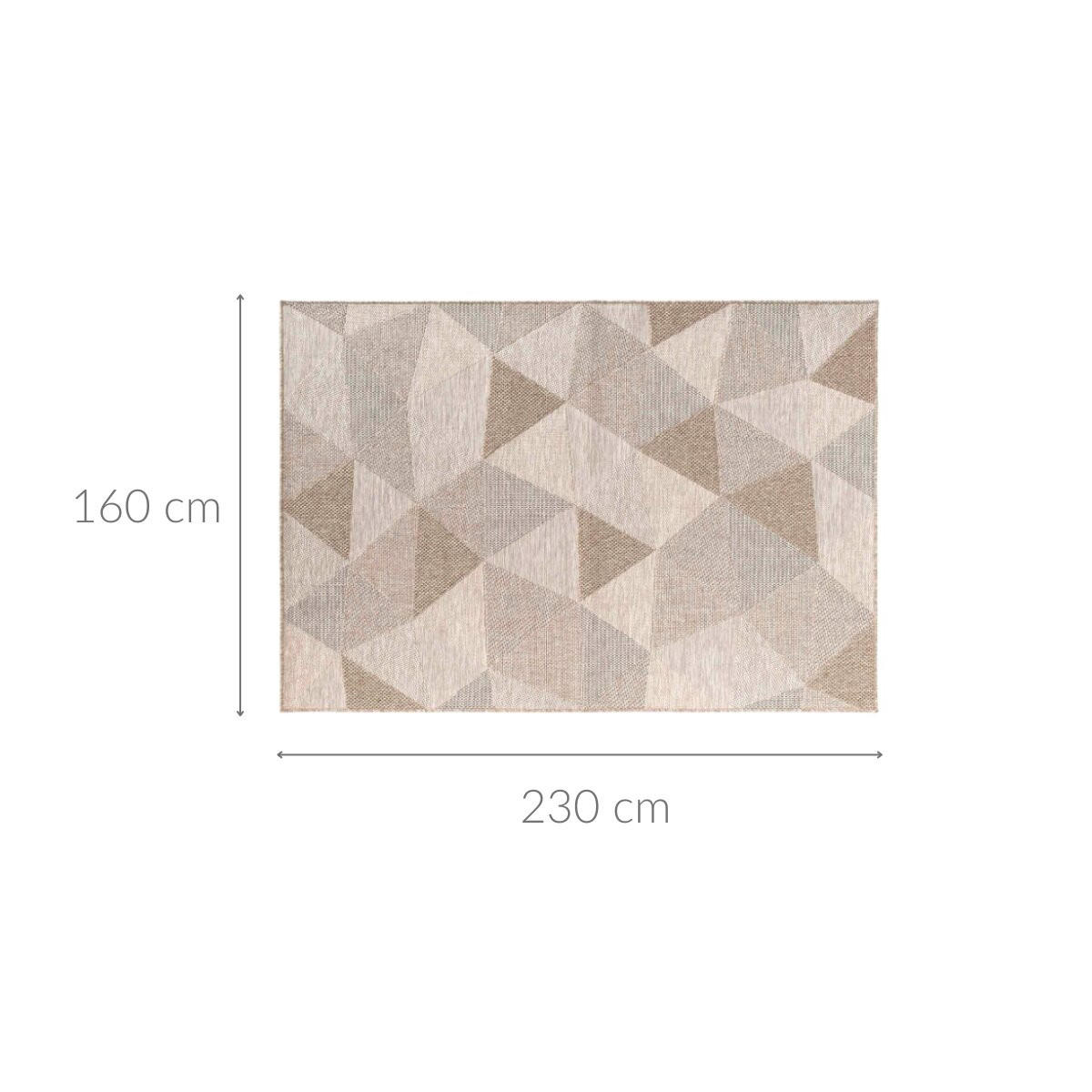 FUSSMATTE Odilon - Beige, Kunststoff (160/230cm) - Douceur d´intérieur