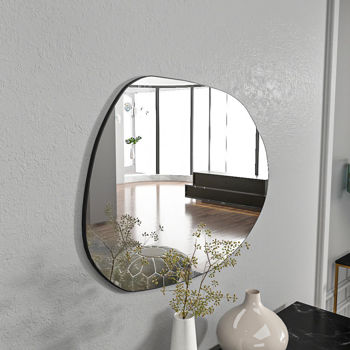 SPIEGEL Liora 55x75cm - Transparent, Holzwerkstoff (55/75/2.2cm) - moebel17
