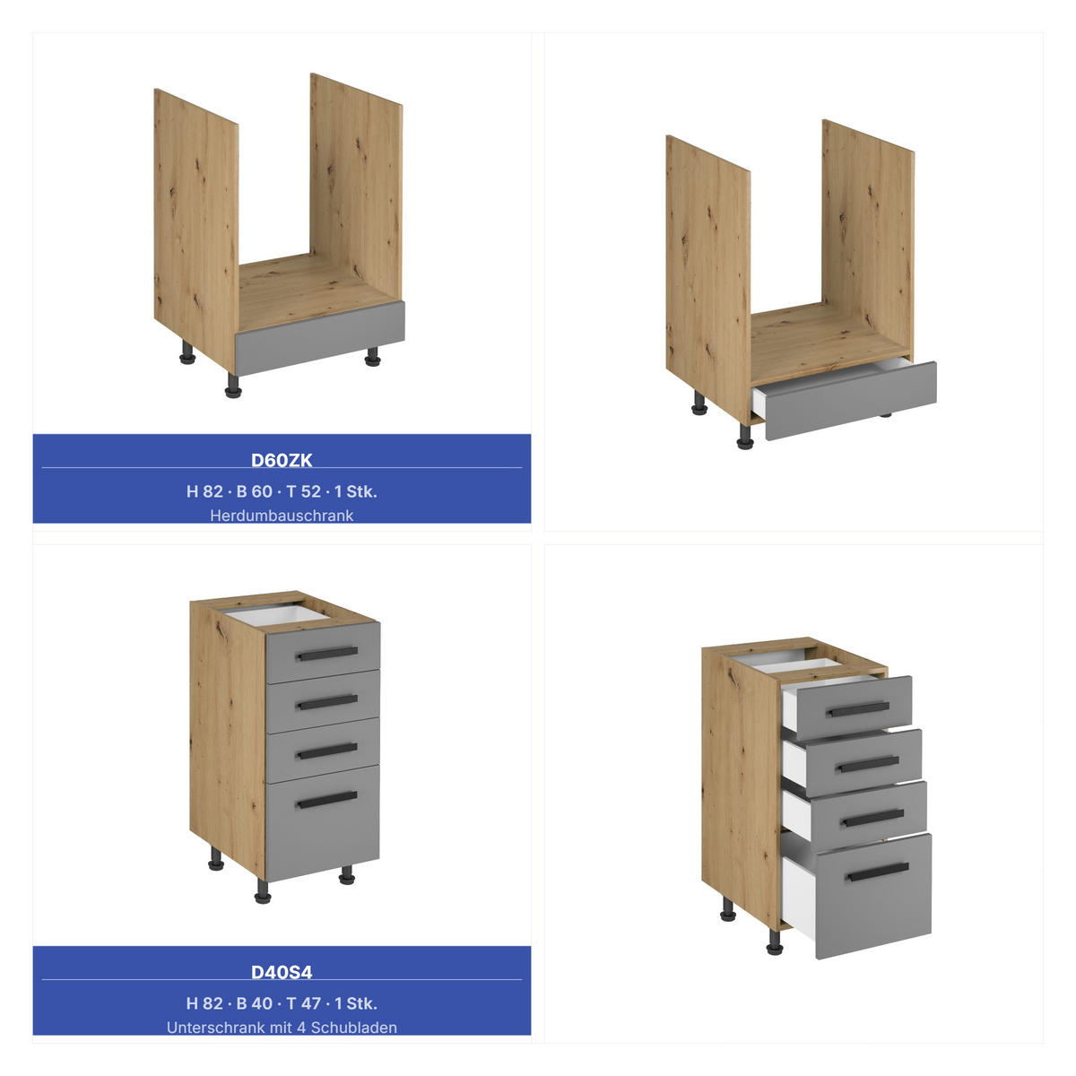 WINKELKÜCHE 300 cm x 140 cm - Langen KL6-M300 - in Beige / Artisan Eiche - Beige/Schwarz, Holz/Holzwerkstoff (440/212/58cm)