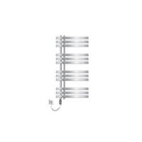 ELEKTRICKÝ koupelnový radiátor Iron EM 500 × 1000 mm, chrom, s topným tělesem 300 W - chromová, kov (50/100/3cm) - LuxeBath