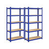 STANDREGAL 2ER-SET - Blau, Metall (90/180/40cm) - Hansiro