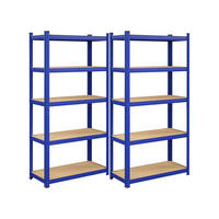 STANDREGAL 2ER-SET - Blau, Metall (90/180/40cm) - Hansiro