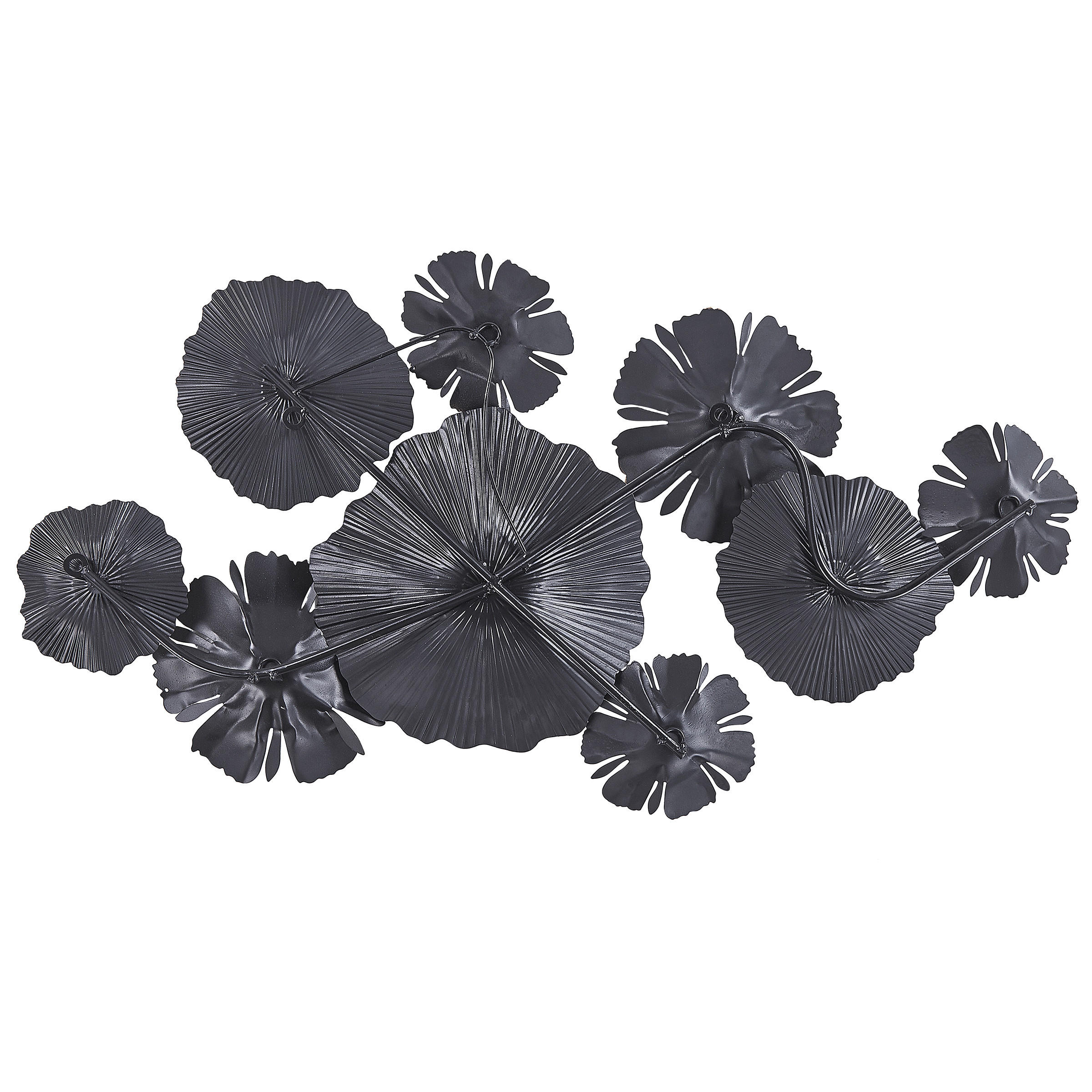 WANDDEKORATION Metall grau Potassium - Grau, Metall (90/49/6cm) - Beliani